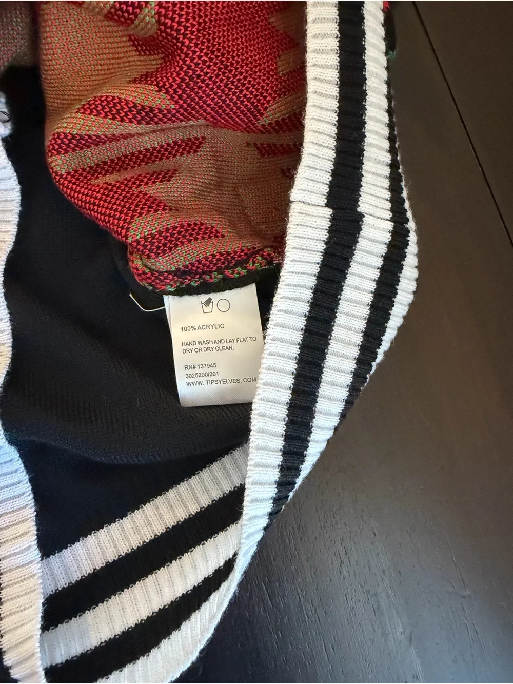 Maternity Christmas Best Gift Ever Red & Green Diamond Bow Sweater M